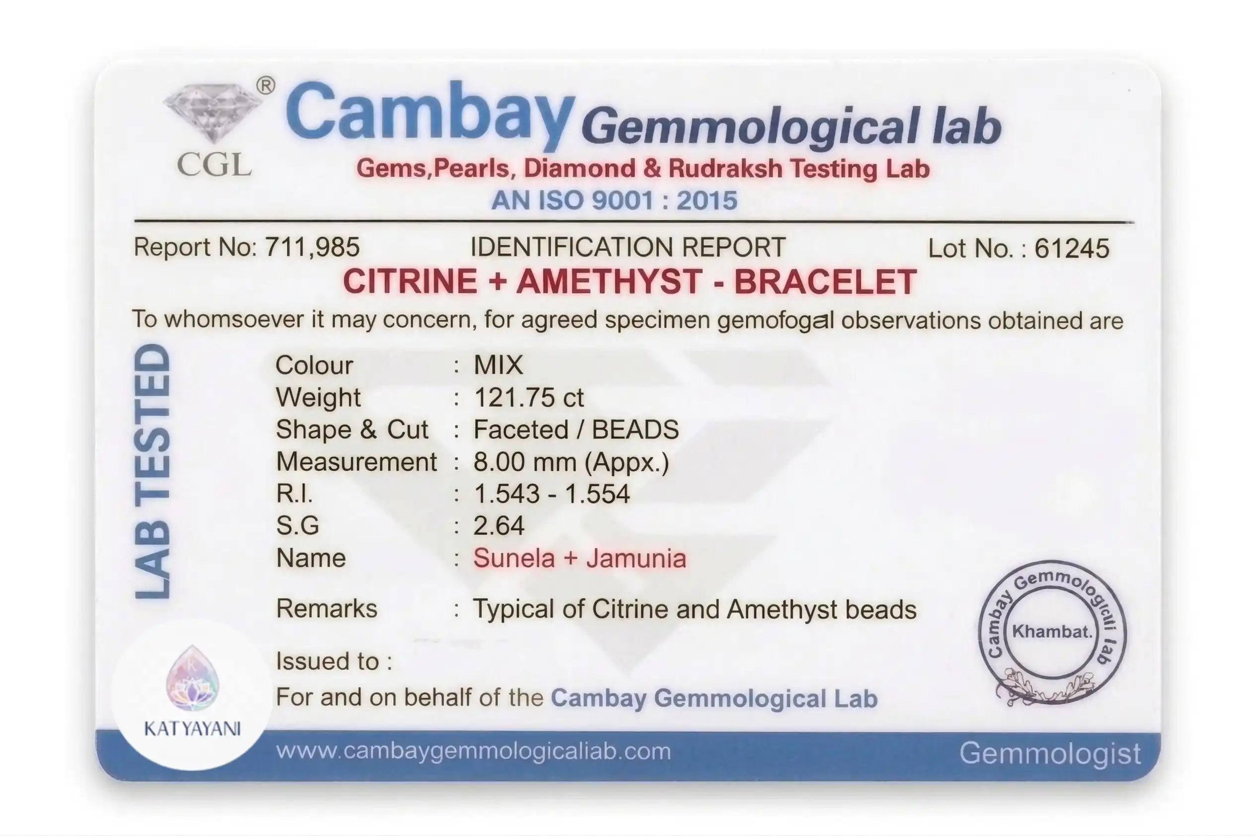 amethyst & citrine crystal bracelet 8mm certified pre activated dual stone for abundance & spiritual protection