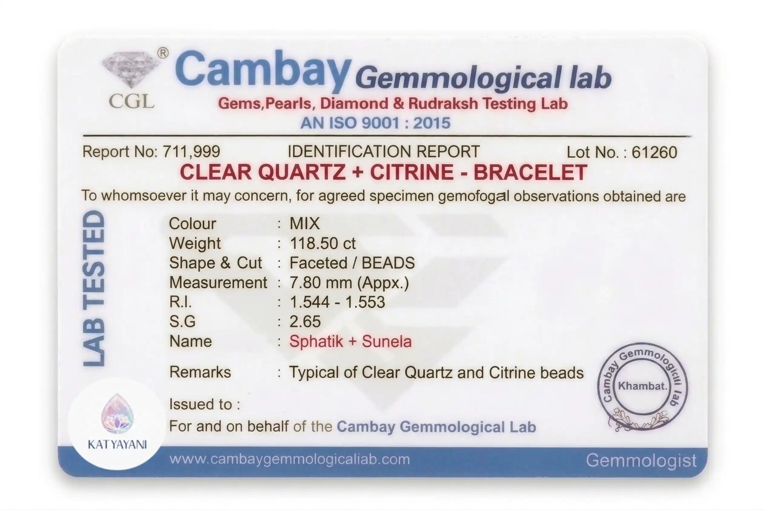 clear quartz & citrine bracelet 8mm certified pre activated crystal combo for manifestation & positive energy