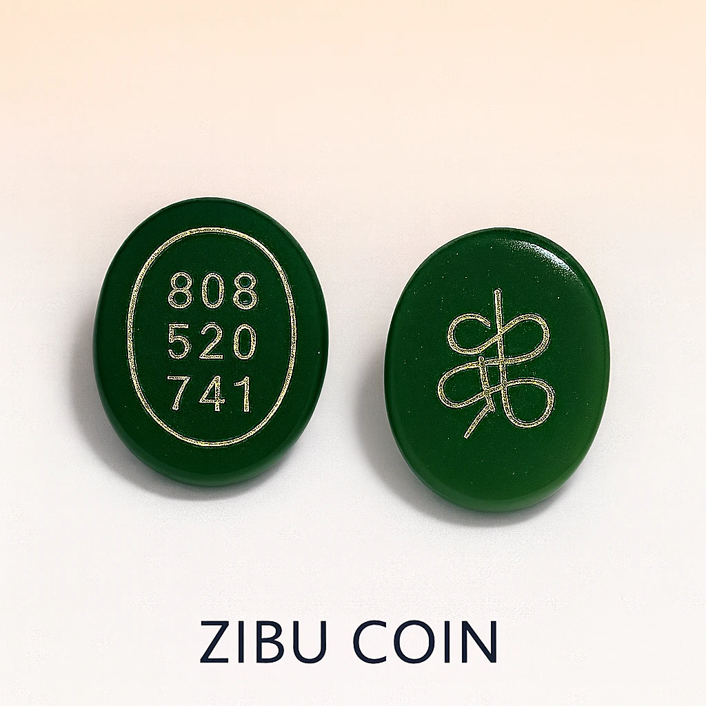 Certified Pyrite Green Jade Zibu coin for wealth attraction and prosperity, pre-activated for USA customers.